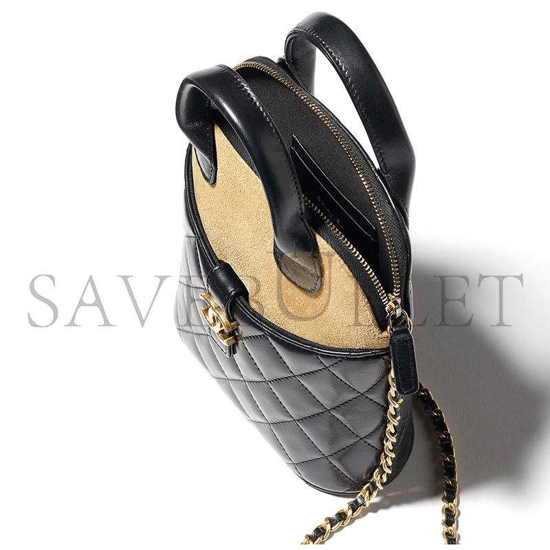 CHANEL CLUTCH WITH CHAIN SUEDE CALFSKIN, SHINY LAMBSKIN AP4742 (18*17*6cm)